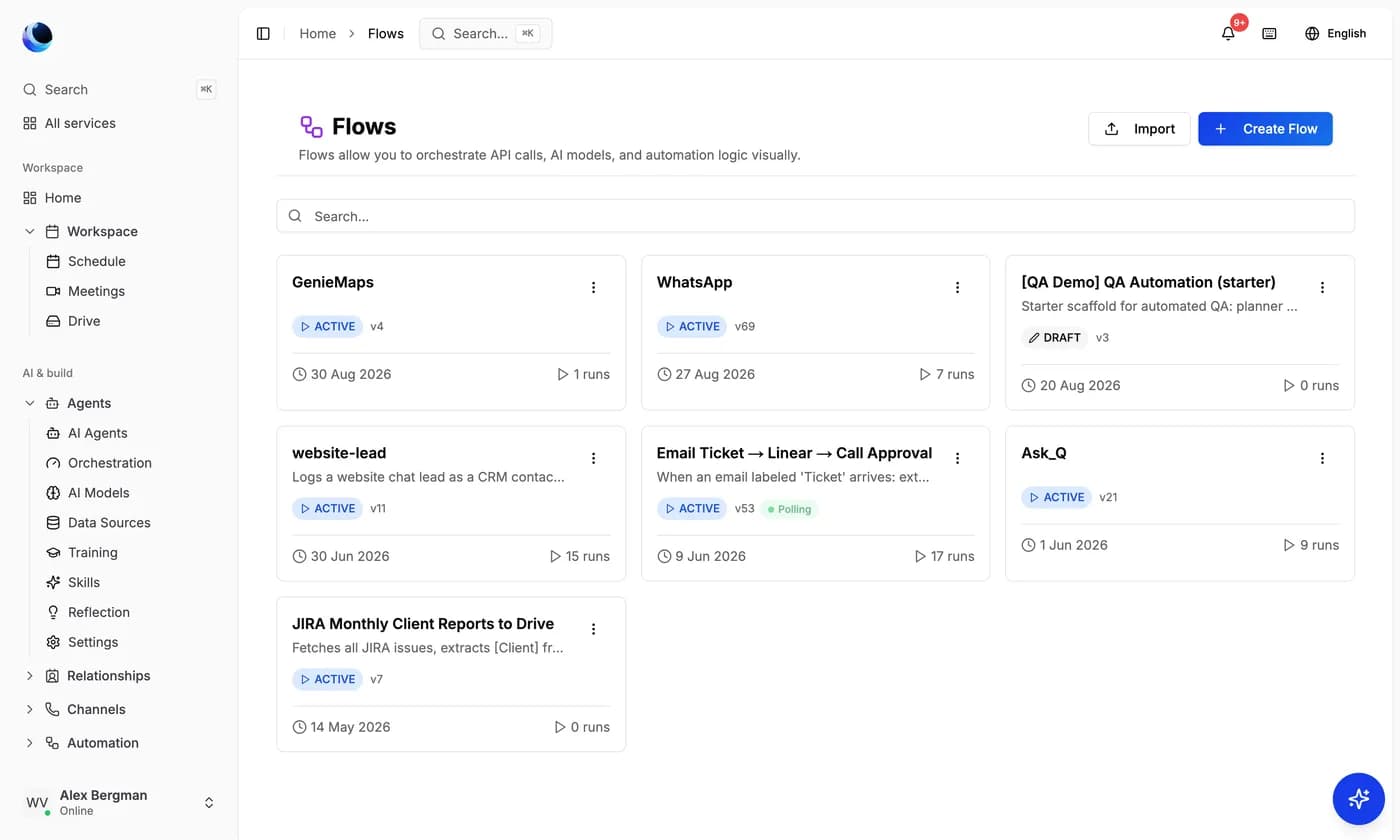 Visual automation in Avyndo